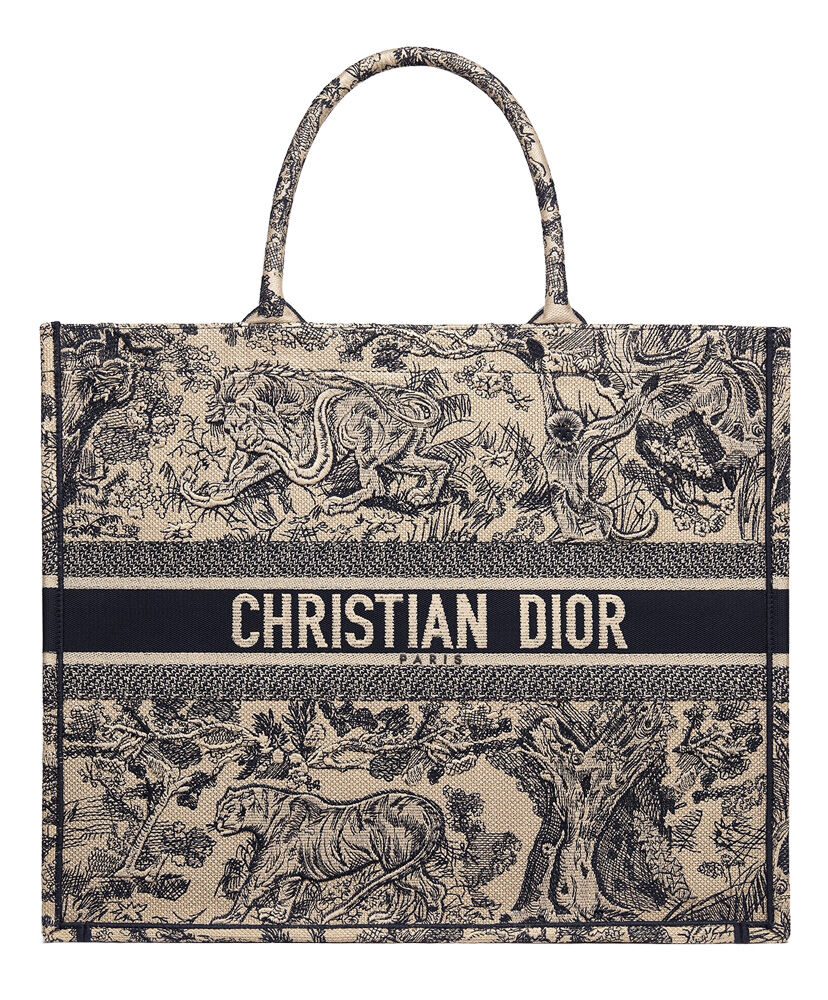 Christian Dior Book Tote Dior Oblique Canvas Bag Grey